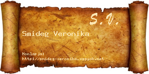 Smideg Veronika névjegykártya